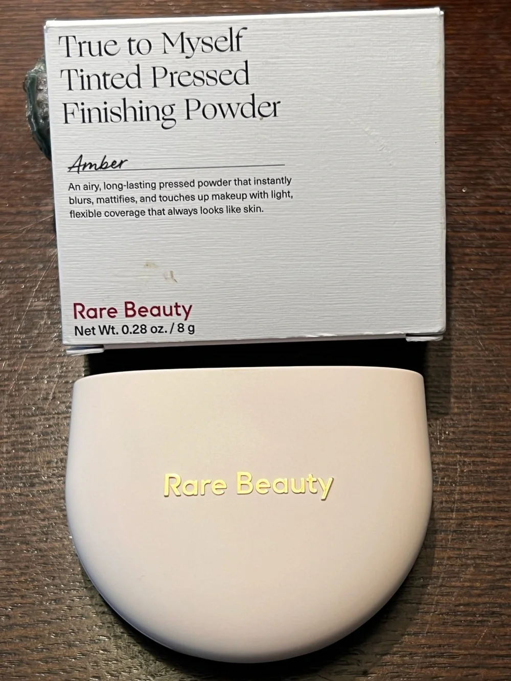 True to Myself Rare Beauty *Amber* Tinted Pressed Finishing Powder NIB